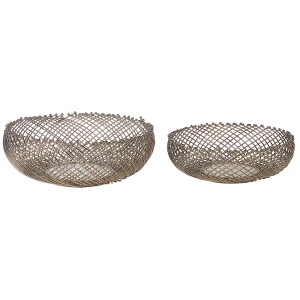 Decoratieve schaal set van 2 goud BALIUNG