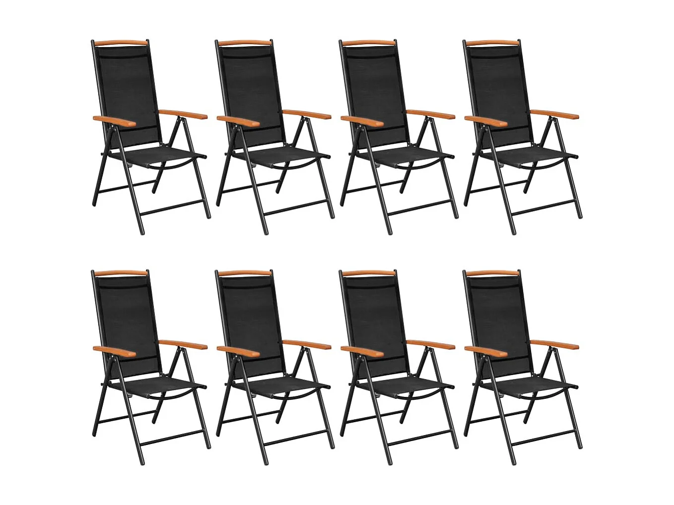 Bryson 9-delige Tuinset aluminium zwart