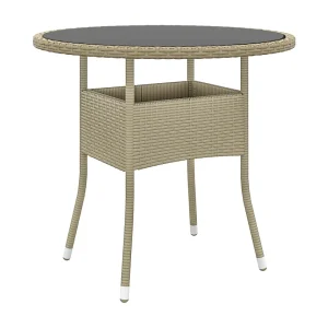 Crosshaven 5-delige Tuinset poly rattan beige Crosshaven 5-delige Tuinset poly rattan beige