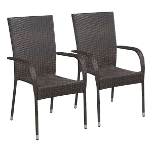 Carroll  3-delige Tuinset poly rattan bruin