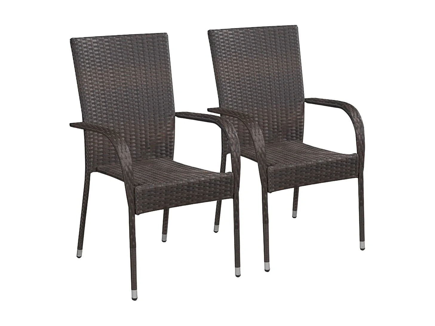Carroll 3-delige Tuinset poly rattan bruin