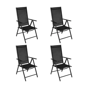 Cylmar 5-delige Tuinset aluminium en textileen zwart Cylmar 5-delige Tuinset aluminium en textileen zwart