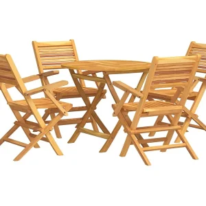 Corato 5-delige Tuinset massief teakhout Corato 5-delige Tuinset massief teakhout