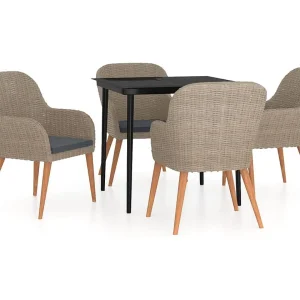 Coole 5-delige Tuinset met kussens bruin Coole 5-delige Tuinset met kussens bruin