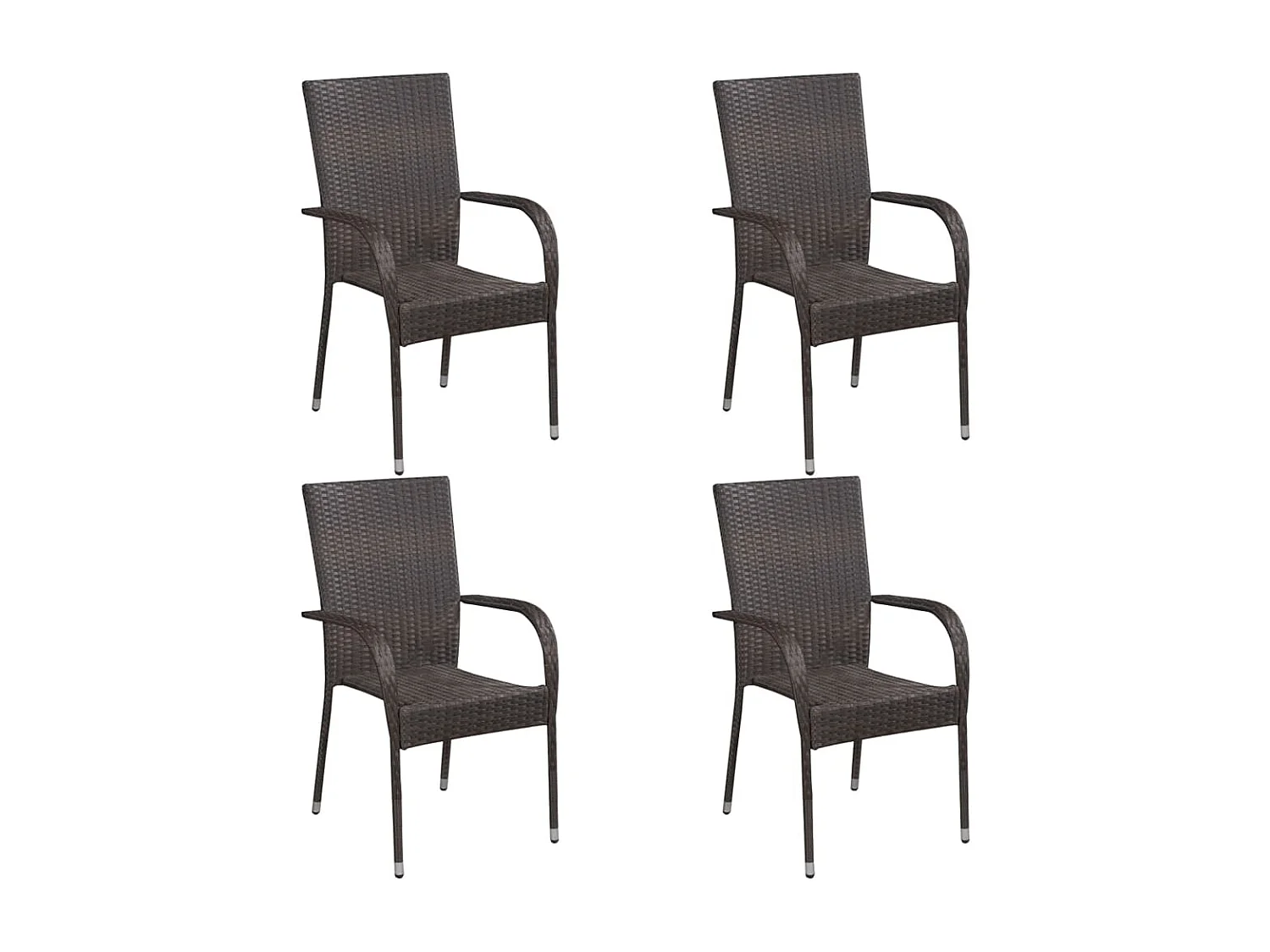 Carroll 5-delige Tuinset poly rattan bruin