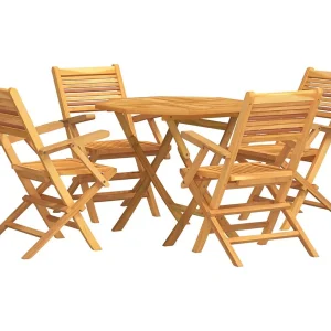 Corato 5-delige Tuinset massief teakhout Corato 5-delige Tuinset massief teakhout