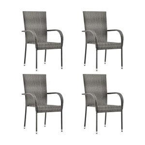 Carroll  5-delige Tuinset poly rattan grijs