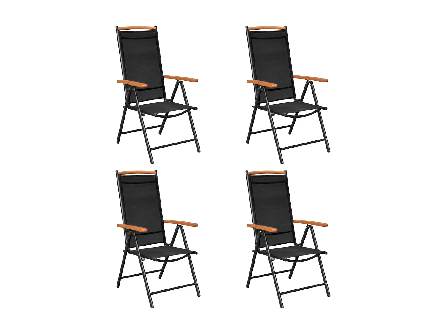 Bryson 5-delige Tuinset aluminium zwart
