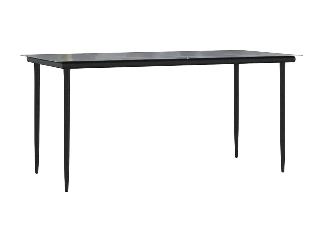 Cesarino 7-delige Tuinset met kussens grijs en zwart