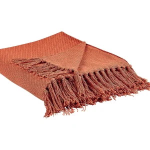 Deken rood 125 x 150 cm YARSA Deken rood 125 x 150 cm YARSA