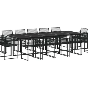 Bucksport 15-delige Tuinset poly rattan zwart Bucksport 15-delige Tuinset poly rattan zwart
