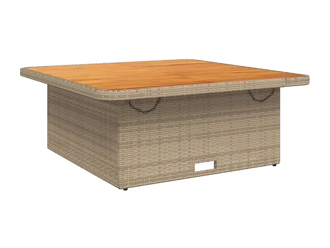 Brazil 5-delige Tuinset met kussens poly rattan beige