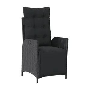 Chris David 5-delige Tuinset met kussens poly rattan zwart Chris David 5-delige Tuinset met kussens poly rattan zwart