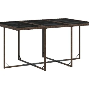 Brienne  11-delige Tuinset met kussens poly rattan bruin