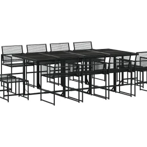 Daxen 13-delige Tuinset poly rattan zwart Daxen 13-delige Tuinset poly rattan zwart