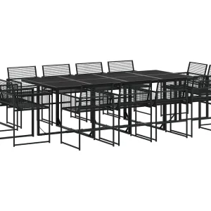Bucksport 13-delige Tuinset poly rattan zwart Bucksport 13-delige Tuinset poly rattan zwart