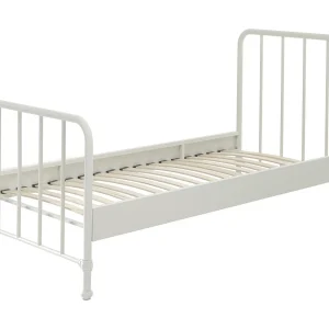 Bronx mat wit metalen eenpersoonsbed 90×200 cm Bronx mat wit metalen eenpersoonsbed 90×200 cm