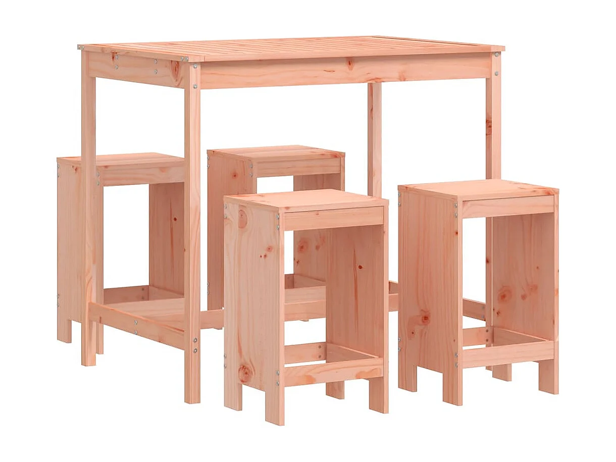 Claire-Julienne 5-delige Tuinset massief douglashout