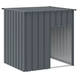 Dain Hondenhok met dak antraciet 110x103x109 cm gegalvaniseerd staal Dain Hondenhok met dak antraciet 110x103x109 cm gegalvaniseerd staal