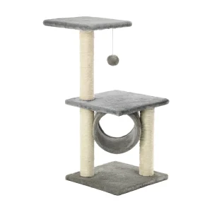 Colen Kattenkrabpaal met sisal krabpalen 65 cm grijs Colen Kattenkrabpaal met sisal krabpalen 65 cm grijs