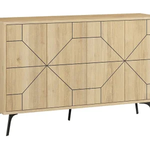 Buffet 4 deuren en versierde deuren L123 cm – Dune