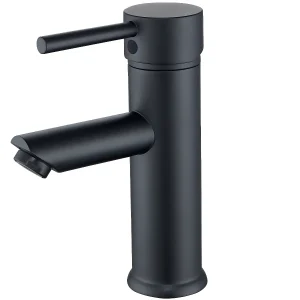 Deco lage wastafelmengkraan in zwart – Essebagno