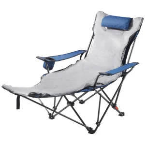 Campingstoel SucceBuy Opvouwbaar, 4 Verstelbare Posities, Draagbare Verstelbare Ligstoel voor Volwassenen, met Voetensteun, Zachte Kussen, Belasting 100 kg Campingstoel SucceBuy Opvouwbaar, 4 Verstelbare Posities, Draagbare Verstelbare Ligstoel voor Volwassenen, met Voetensteun, Zachte Kussen, Belasting 100 kg