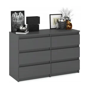 Commode met 6 laden – eigentijdse stijl – GROEN – 100 X70X33.5 cm – LOFT commode