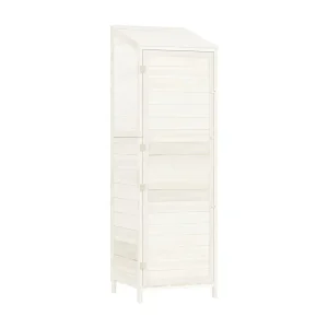 Bristol Tuinschuur 55x52x174,5 cm massief vurenhout wit Bristol Tuinschuur 55x52x174,5 cm massief vurenhout wit