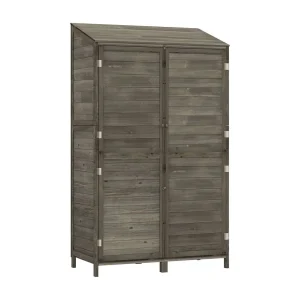 Bristol Tuinschuur 102x52x174,5 cm massief vurenhout antracietkleurig Bristol Tuinschuur 102x52x174,5 cm massief vurenhout antracietkleurig
