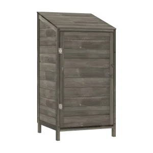 Bristol Tuinschuur 55x52x112 cm massief vurenhout antracietkleurig Bristol Tuinschuur 55x52x112 cm massief vurenhout antracietkleurig
