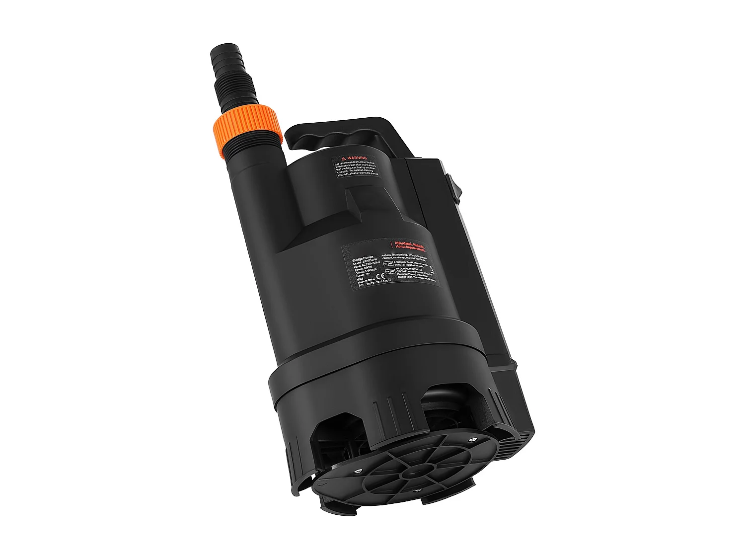 Dompelpomp voor Afvalwater SucceBuy 690 W Dompelpomp PP-GF20, 17500 L/u met Automatische Zwevenschakelaar, Opvoerhoogte 9 m, voor Zwembaden