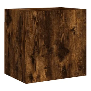 Chaffee Tv-wandmeubel 40,5x30x40 cm bewerkt hout gerookt eikenkleurig Chaffee Tv-wandmeubel 40,5x30x40 cm bewerkt hout gerookt eikenkleurig