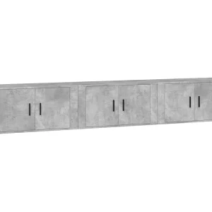 Crofton Tv-wandmeubels 3 st 80×34,5×40 cm betongrijs Crofton Tv-wandmeubels 3 st 80×34,5×40 cm betongrijs