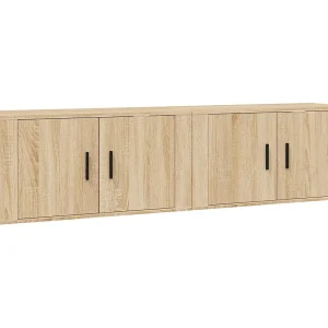 Crofton  Tv-wandmeubels 2 st 80×34,5×40 cm sonoma eikenkleurig