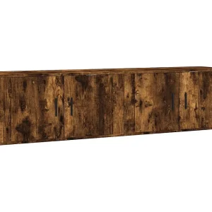 Crofton  Tv-wandmeubels 2 st 80×34,5×40 cm gerookt eikenkleurig