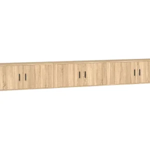 Crofton  Tv-wandmeubels 3 st 100×34,5×40 cm sonoma eikenkleurig