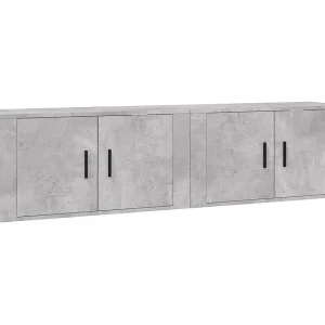 Crofton  Tv-wandmeubels 2 st 80×34,5×40 cm betongrijs