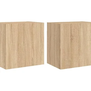 Chaffee Tv-wandmeubels 2 st 40,5x30x40 cm hout sonoma eikenkleurig Chaffee Tv-wandmeubels 2 st 40,5x30x40 cm hout sonoma eikenkleurig