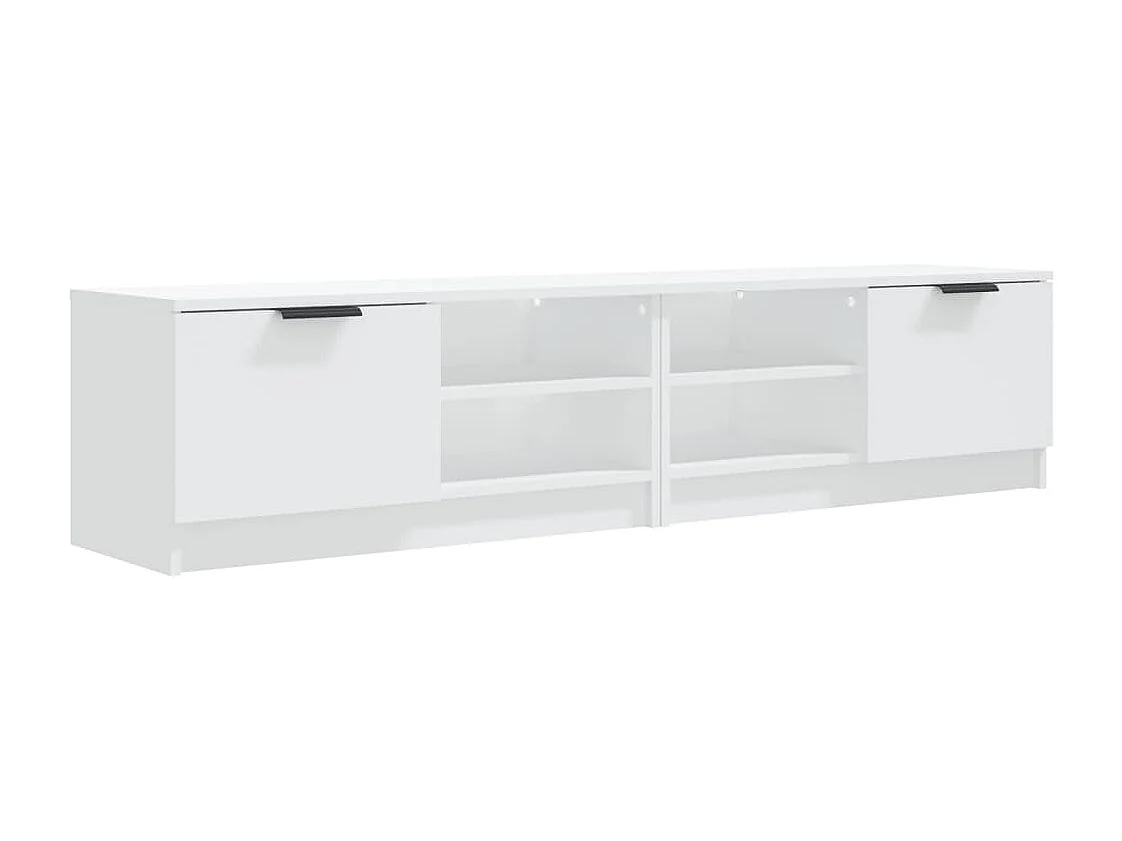 Bryvra Tv-meubels 2 st 80x35x36,5 cm bewerkt hout wit