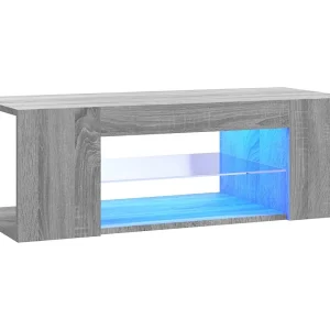 Crijn Tv-meubel met LED-verlichting 90x39x30 cm grijs sonoma eiken Crijn Tv-meubel met LED-verlichting 90x39x30 cm grijs sonoma eiken