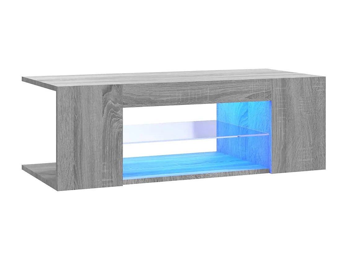 Crijn Tv-meubel met LED-verlichting 90x39x30 cm grijs sonoma eiken