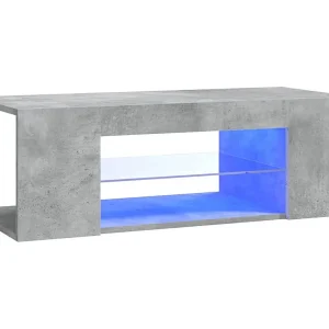 Crijn Tv-meubel met LED-verlichting 90x39x30 cm betongrijs Crijn Tv-meubel met LED-verlichting 90x39x30 cm betongrijs