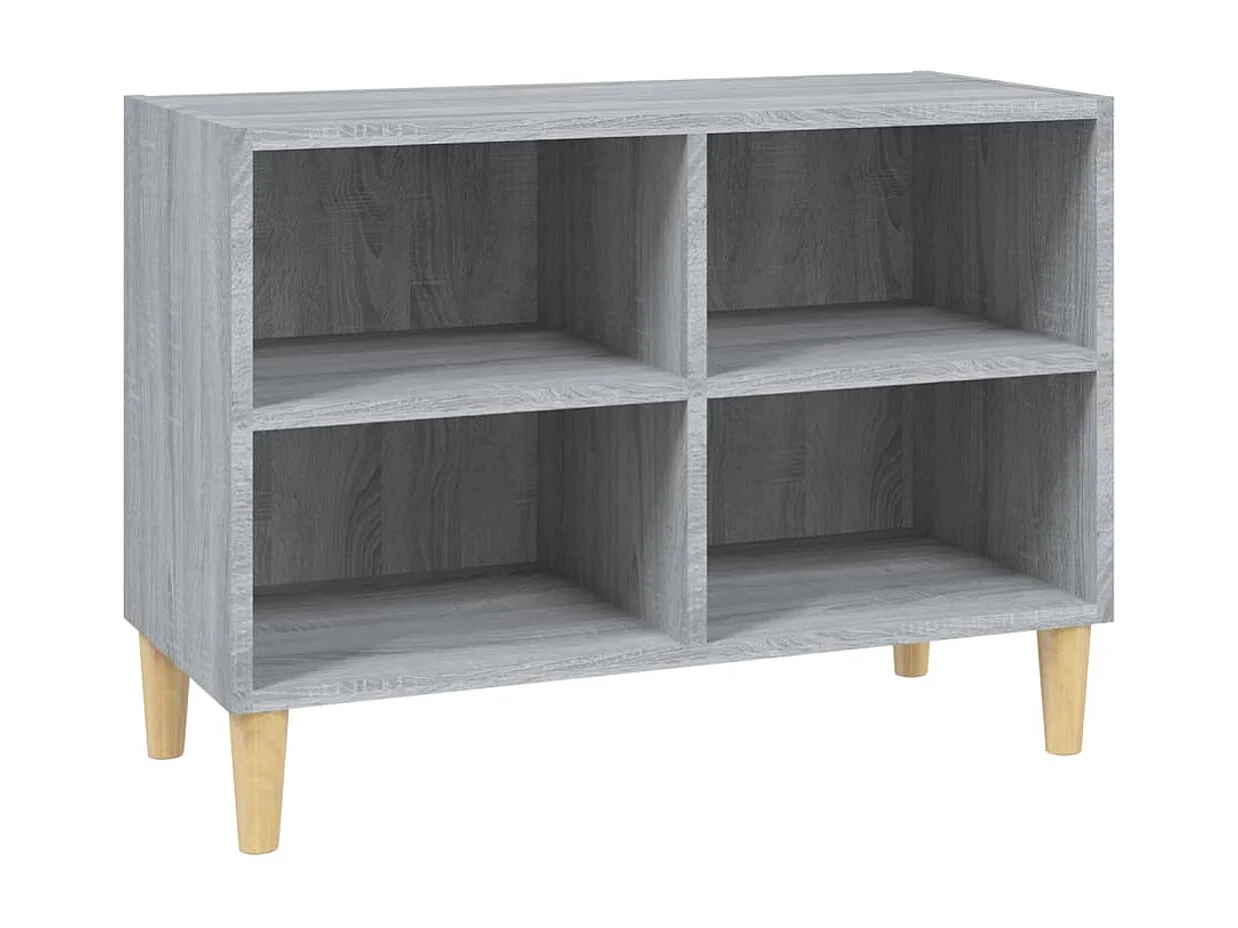 Bridgeville Tv-meubel met houten poten 69,5x30x50 cm grijs sonoma eiken