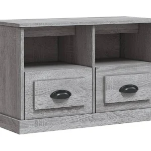 Cloughaneely Tv-meubel 80x35x50 cm bewerkt hout grijs sonoma eikenkleurig Cloughaneely Tv-meubel 80x35x50 cm bewerkt hout grijs sonoma eikenkleurig