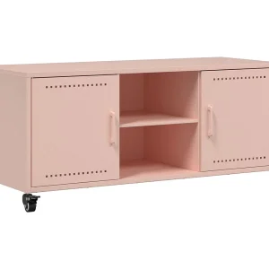 Cyprien Tv-meubel 100,5x39x43,5 cm staal roze Cyprien Tv-meubel 100,5x39x43,5 cm staal roze