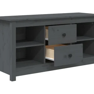 Cordele  Tv-meubel 103×36,5×52 cm massief grenenhout grijs