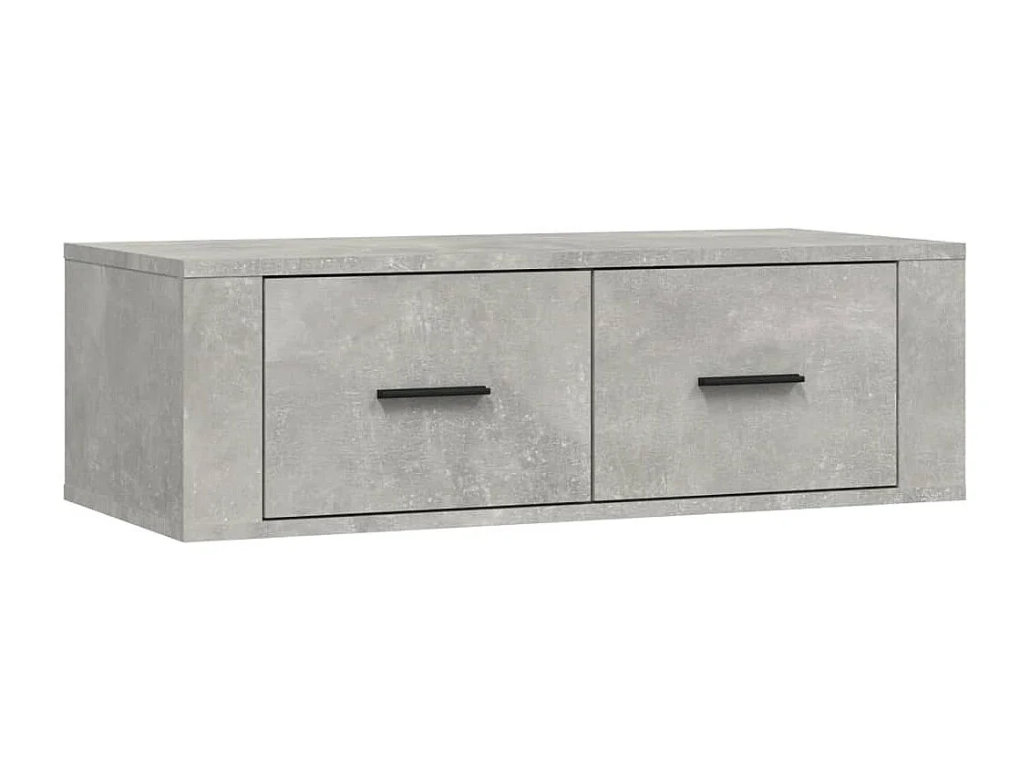 Castlewarden Tv-hangmeubel 80x36x25 cm bewerkt hout betongrijs