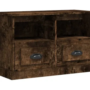 Cloughaneely Tv-meubel 80x35x50 cm bewerkt hout gerookt eikenkleurig Cloughaneely Tv-meubel 80x35x50 cm bewerkt hout gerookt eikenkleurig