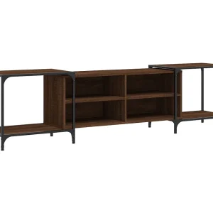 Celorna Tv-meubel 203x37x50 cm bewerkt hout bruin eikenkleur Celorna Tv-meubel 203x37x50 cm bewerkt hout bruin eikenkleur